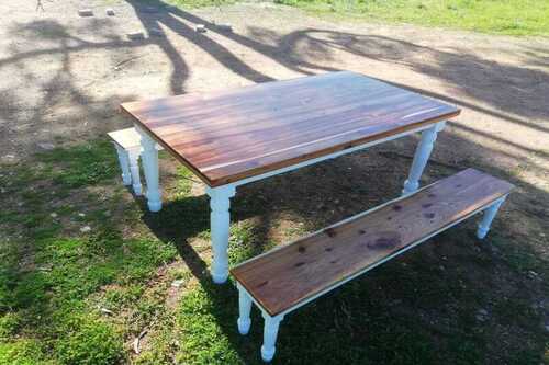 blackwood top tabel and benches